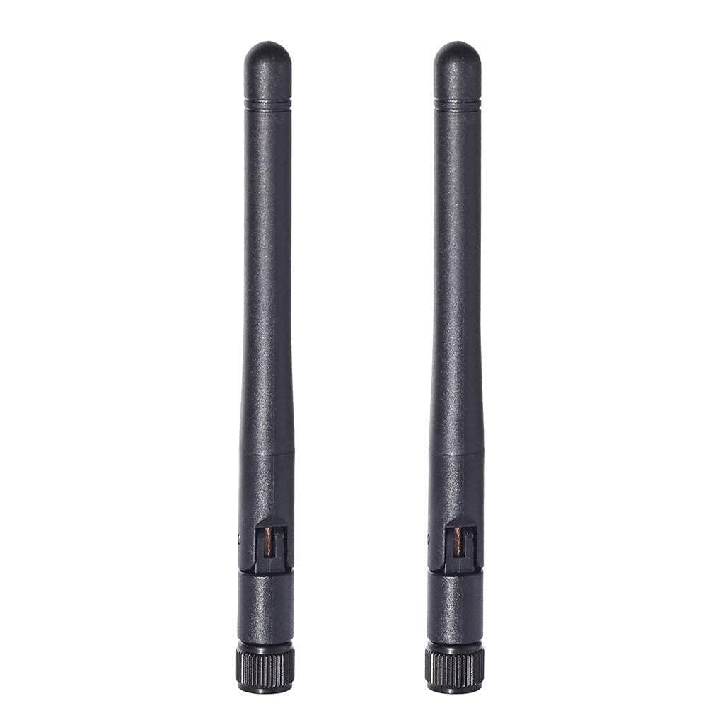 Bingfu Dual Band WiFi 2.4GHz 5GHz 5.8GHz 3dBi MIMO RP-SMA Male Antenna (2-Pack) for WiFi Router Wireless Network Card USB Adapter Security IP Camera Video Surveillance Monitor