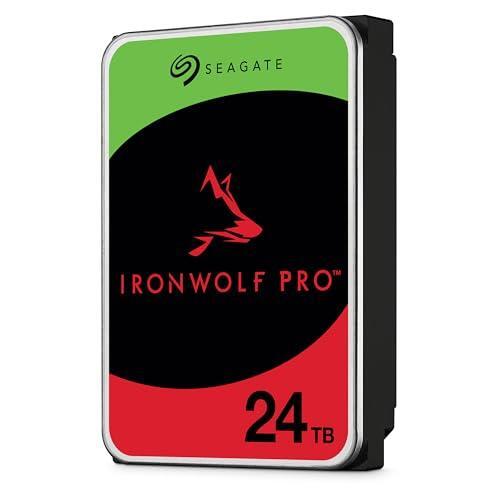 Seagate IronWolf Pro 24TB Enterprise NAS Internal HDD Hard Drive – CMR 3.5 Inch SATA 6Gb/s 7200 RPM 512MB Cache for RAID Network Attached Storage, Rescue Services (ST24000NT002)