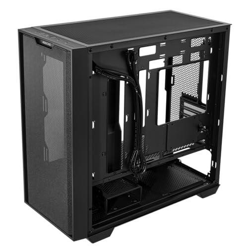 ASUS A21 Micro-ATX Case Black Edition Supports Graphics Cards up to 380mm, 360mm Coolers, & Standard ATX PSUs, Porous Front-Panel Mesh, Compatible with New BTF Hidden Connector Technology