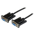 StarTech.com 1m Black DB9 RS232 Serial Null Modem Cable F/F - DB9 Female to Female - 9 pin RS232 Null Modem Cable - 1 meter, Black
