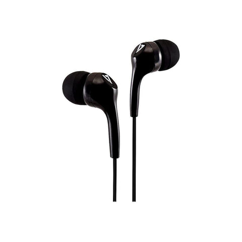 V7 HA105 Lightweight Stereo Earbuds - Black