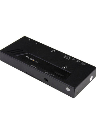 StarTech.com 2-Port HDMI Automatic Video Switch - 4K 2x1 HDMI Switch with Fast Switching, Auto-Sensing and Serial Control, TAA (VS221HD4KA)
