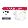 Dove Cream Beauty Bathing Bar (Pack of 5) 125g - Nourished Skin with Moisturising Cream & Serum