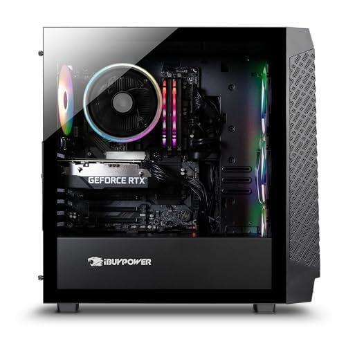 iBUYPOWER SlateMesh Gaming PC Computer Desktop SlateMeshA5N4601 (AMD Ryzen 5 7600, RTX 4060 8GB, 16GB DDR5 5200 Mhz, 500GB NVMe SSD, Windows 11 Home)