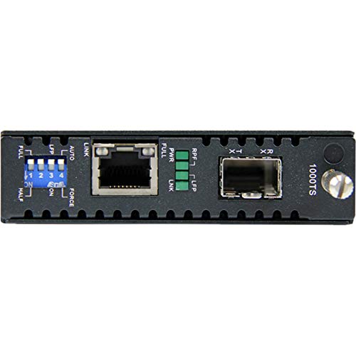 StarTech.com Gigabit Ethernet Fiber Media Converter with Open SFP Slot - Fiber to Ethernet Converter - Gigabit Ethernet Media Converter, TAA (ET91000SFP2)
