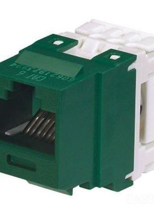 Panduit NK688MGR Category-6 8-Wire Jack Module, Green, 4-Pair