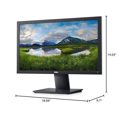 Dell 20 E2020H 19.5-inch 60Hz Small Thin Monitor for Laptop, Computer & Desktop, HD+ 1600 x 900p, Anti Glare, LED Display, VGA/Displayport Connectivity - Black