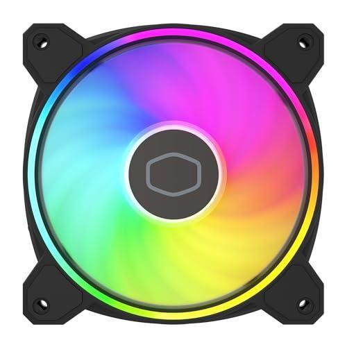 Cooler Master MF120 Halo² 3in1 PC Case|Liquid Cooler|Air Cooler Fan, 120mm Fan, Dual-Loop aRGB Rings, Dynamic PWM 2,050 RPM, Air Balance Blades, aRGB Lighting, Hybrid Frame