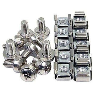 StarTech M6 Mounting Screw And Cage Nut For Server Rack CABSCREWM6