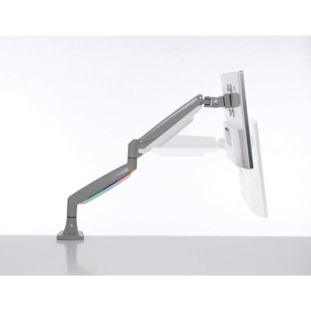 Kensington K55470WW Monitor Arm One Touch Height Adjustable, Single Monitor,White