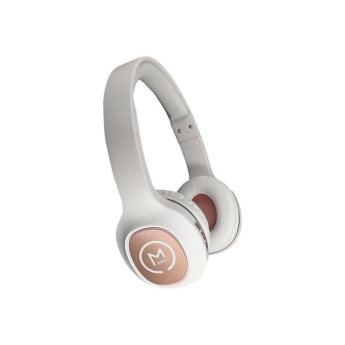 Morpheus 360 Tremors Bluetooth Headphones | Built-in Microphone | Wireless Headset | Gaming Headphones | on Ear Earphones | Wireless/Wired | Rose Gold | HP4500R