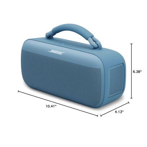 Bose SoundLink Max Portable Speaker, Large IP67 Waterproof Bluetooth Speaker, Up to 20 Hours of Playtime, USB-C, Built-in 3.5mm AUX Input, Blue Dusk