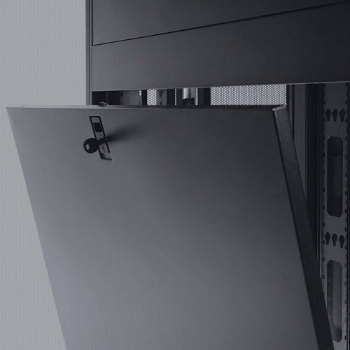 Tripp Lite 42U Standard-Depth Server Rack Enclosure Cabinet with doors & side panels, 3000-lb. capacity, Black (SR42UB)