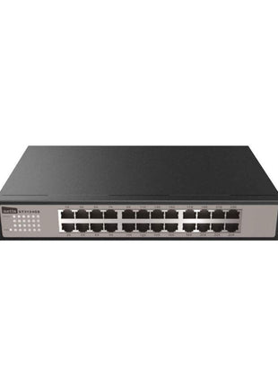 Netis 24 Port Unmanaged Gigabit Switch, Desktop Ethernet Splitter, Ethernet Hub, Plug and Play, Fanless Quite, Traffic Optimization, Sturdy Metal, Rack mountable with Included mounting Bracket