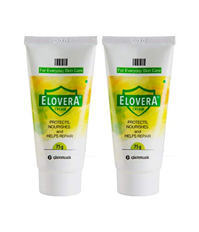 Elovera Moisturising Cream, 75 g, Pack of 2