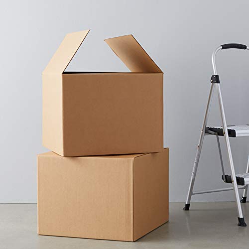 Amazon Basics Cardboard Moving Boxes - 6-Pack, Large, 20" x 20" x 15", Brown