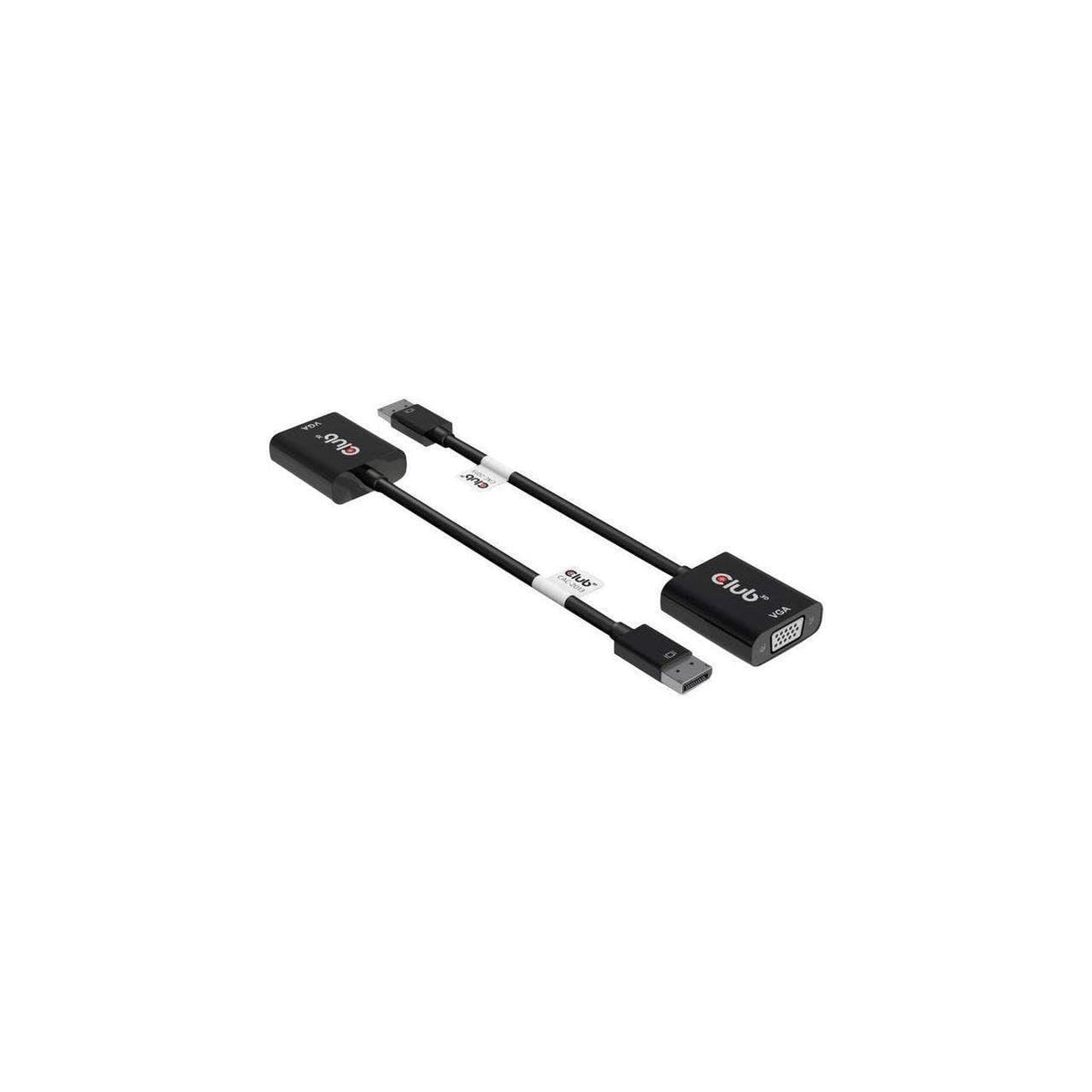Club3D DisplayPort 1.1A Male to VGA Female Active Adapter Black Adapters