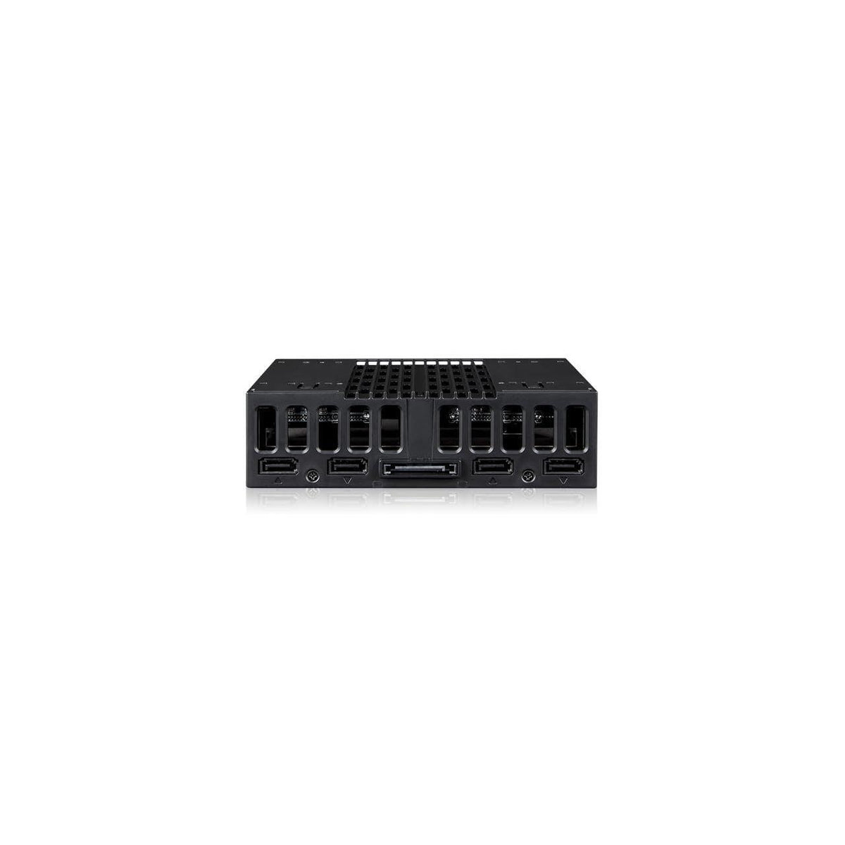 ICY DOCK 4 Bay 2.5 SAS/SATA SSD/HDD Tool Free Mobile Rack for 5.25" Bay | flexiDOCK MB024SP-B