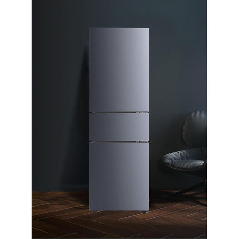 Pyrashield Retro Three Open The Door Gate Refrigerator with Freezer 7.5 Cu.ft Low Noise Versatile Door Storage with Adjustable Remove Shelves or For Dorm,Living Kitchen Bedroom,Room