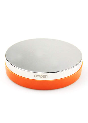 OWDEN Professional Steel Bench Block(No Rebound), Metal Bench Block for Jewelry Stamping Tool,(Diameter: 3 Inches, Height: 3/4 Inch) Steel Part: Mirror Polishing with Chrome Plating.