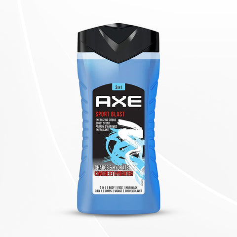 Axe Sports Blast 3 In 1 Body, Face & Hair Wash For Men, 250Ml