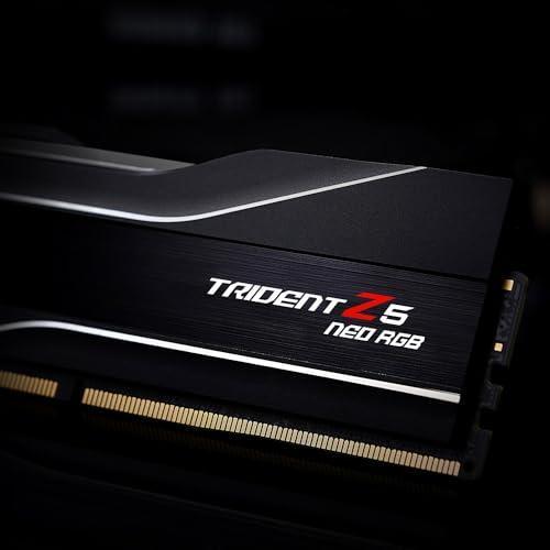 G.SKILL Trident Z5 Neo RGB Series (AMD Expo) DDR5 RAM 96GB (2x48GB) 5600MT/s CL40-40-40-89 1.25V Desktop Computer Memory UDIMM - Matte Black (F5-5600J4040D48GX2-TZ5NR)