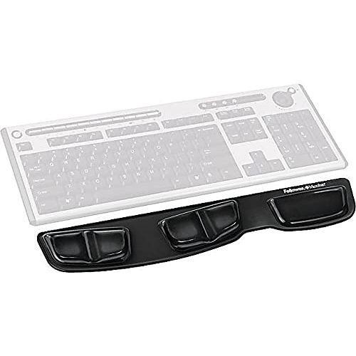 Fellowes Keyboard Palm Support with Microban Protection, Black(9183201)