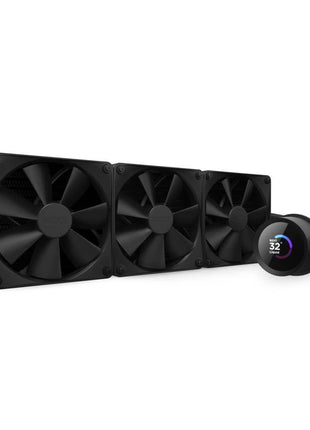 NZXT Kraken 360 - RL-KN360-B1-360mm AIO CPU Liquid Cooler - Customizable 1.54" Square LCD Display for Images, Performance Metrics and More - High-Performance Pump - 3 x F120P Fans - Black
