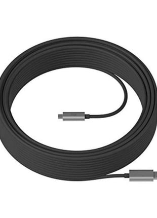 Logitech Strong USB Cable - 82.02 ft USB Data Transfer Cable for Tap, Video Conferencing Camera, Power Supply, PTZ Camera - USB Type A Male USB - USB Type C Male USB