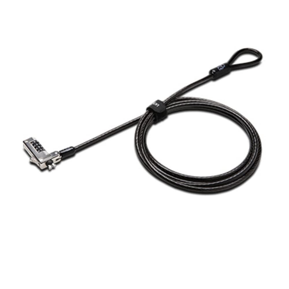 Kensington Slim Combination Laptop Lock for Ultra-thin Laptops, Security Computer Lock Cable, T-Bar Standard Slot for HP Lenovo Asus Acer, Resettable 4-wheel Number Code with 6 Foot Cable, K60600WW