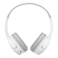 Belkin SoundForm Children's Mini Wireless Headphones with Built-in Microphone and Fun Sticker for 30 Hours Playback - Study Holidays on Ear Headphones for iPhone, iPad, Galaxy, White