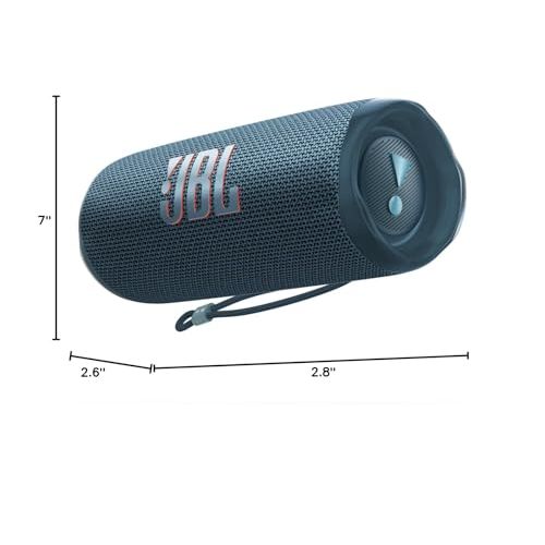 JBL Flip 6 - Portable Bluetooth Speaker, powerful sound and deep bass, IPX7 waterproof, 12 hours of playtime, JBL PartyBoost for multiple speaker pairing for home, outdoor and travel (Blue)