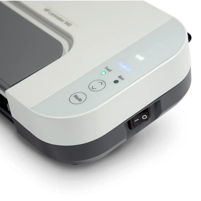 HP - Hot & Cold Laminator Machine with 50 Laminating Pouches, 9.2-Inch Thermal Laminator with 4 Rollers, Ideal for Photos & Documents
