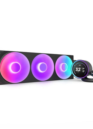 NZXT Kraken Elite 420 RGB 2025 - AIO CPU Liquid Cooler - 420mm Radiator - F420 RGB Core Fan - Customizable 2.72 inch IPS LCD - Turbine Pump - AMD® AM5, AM4 - Intel® LGA 1851/1700, 1200/115X - Black