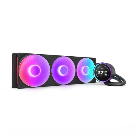 NZXT Kraken Elite 420 RGB 2025 - AIO CPU Liquid Cooler - 420mm Radiator - F420 RGB Core Fan - Customizable 2.72 inch IPS LCD - Turbine Pump - AMD® AM5, AM4 - Intel® LGA 1851/1700, 1200/115X - Black