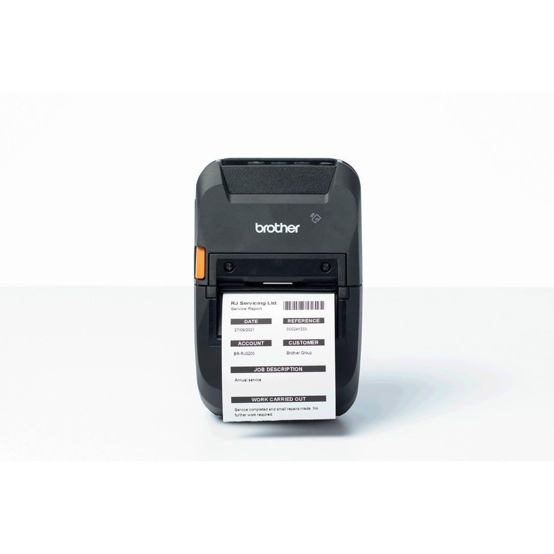 Brother RJ3230BL Portable 3" Direct Thermal Receipt/Label Printer