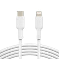 Belkin BoostCharge Fast Charging USB C to Lightning Cable 3.3ft/1M - MFi Certified 18W Power Delivery iPhone Charger Cord - Apple Charger USB C Cable - Fast Charging for iPhone 14, iPhone 13 - White