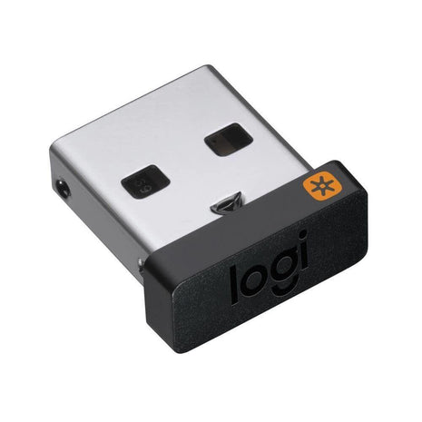 Logitech USB Unifying Receiver 2.4 GHz Wireless Technology - Black | USB plug, works with all Unifying compatible devices like wireless mouse and keyboard, PC, Mac, Laptop