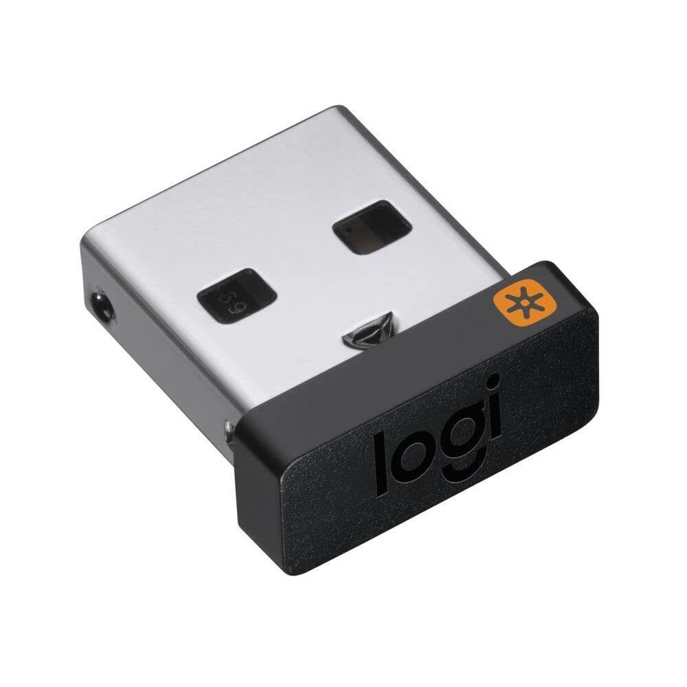 Logitech Unifying Receiver, 2.4 GHz Wireless Technology, USB Plug Compatible with all Logitech Unifying Devices like Wireless Mouse and Keyboard, PC / Mac / Laptop - Black