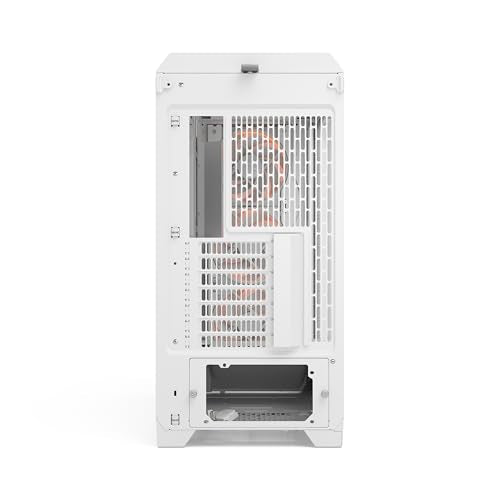 Fractal Design Meshify 3 XL White Tempered Glass Clear Tint - High Airflow PC Gaming Case - Mesh Front Panel - Three ARGB Momentum 14 Gen 2 Fans Included - Spacious Interior - GPU up to 512mm