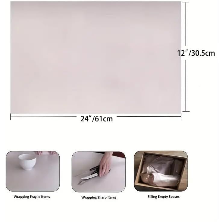 100 Sheets Packing Paper for Moving, Newsprint Paper for Packing Wrapping, Wrapping Paper for Packaging Glasses Dishes - Must Have Packing Supplies for Moving Box Filler(12 * 24in)