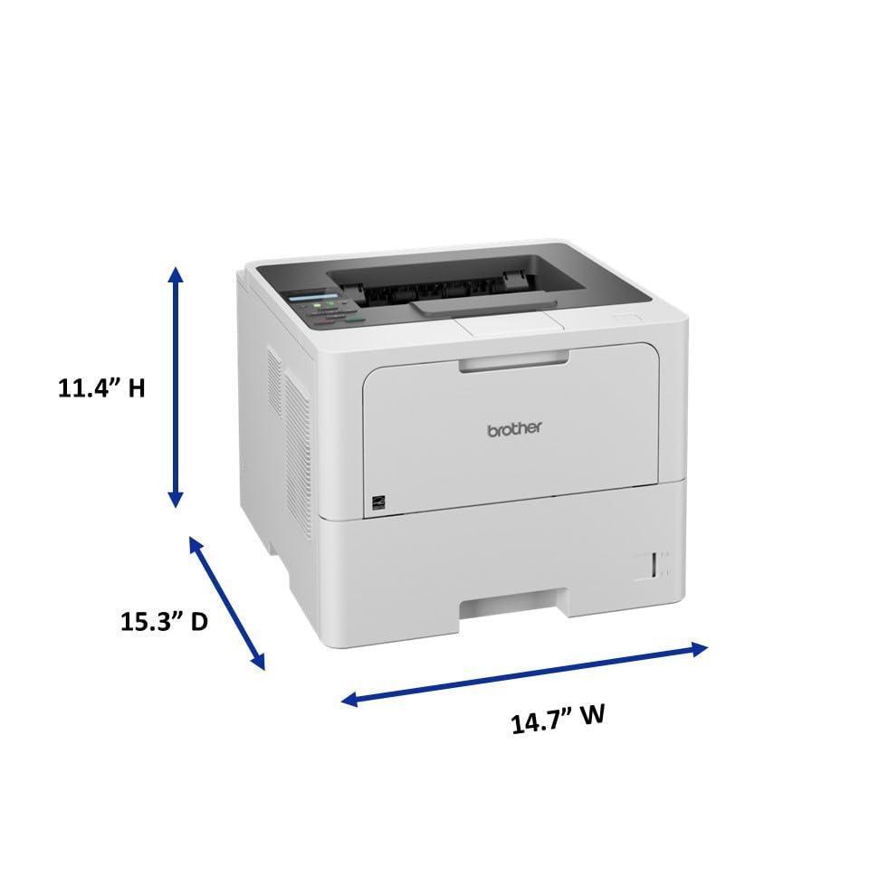 Brother Professional Laser Printer with High-Speed 50 ppm Output, Advanced Security Features, and Wireless Networking for Business, Monochrome Printing with Duplex Capability (HL-6210DW)