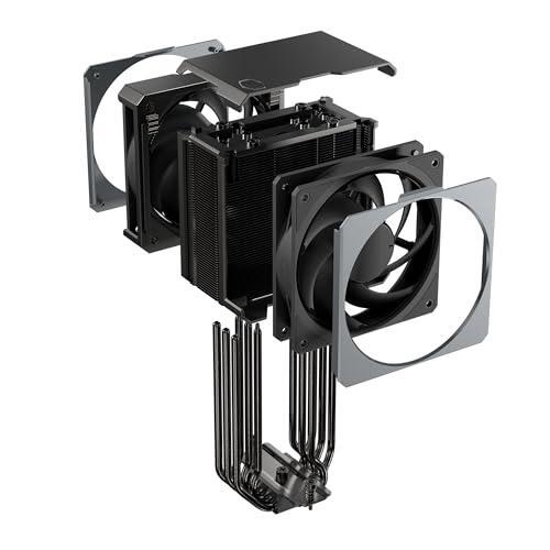 Cooler Master Hyper 612 APEX CPU Air Cooler, Dual Mobius 120 PWM Fan, Superconductive Composite 6 Copper Heat Pipes, 159mm Tall, Sleek Top Cover, AMD Ryzen AM5|AM4, Intel LGA 1851|1700 Brackets