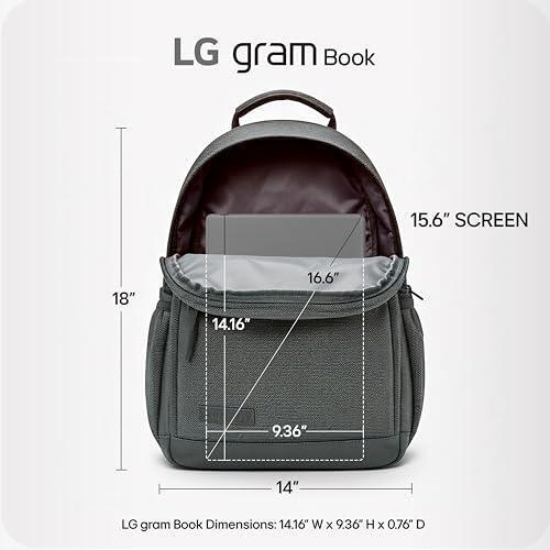 LG gram Book 15-inch Lightweight Laptop Computer, Intel Core i5-1334U Processor, Windows 11 Home, 8GB RAM, 512GB SSD - Titan Silver