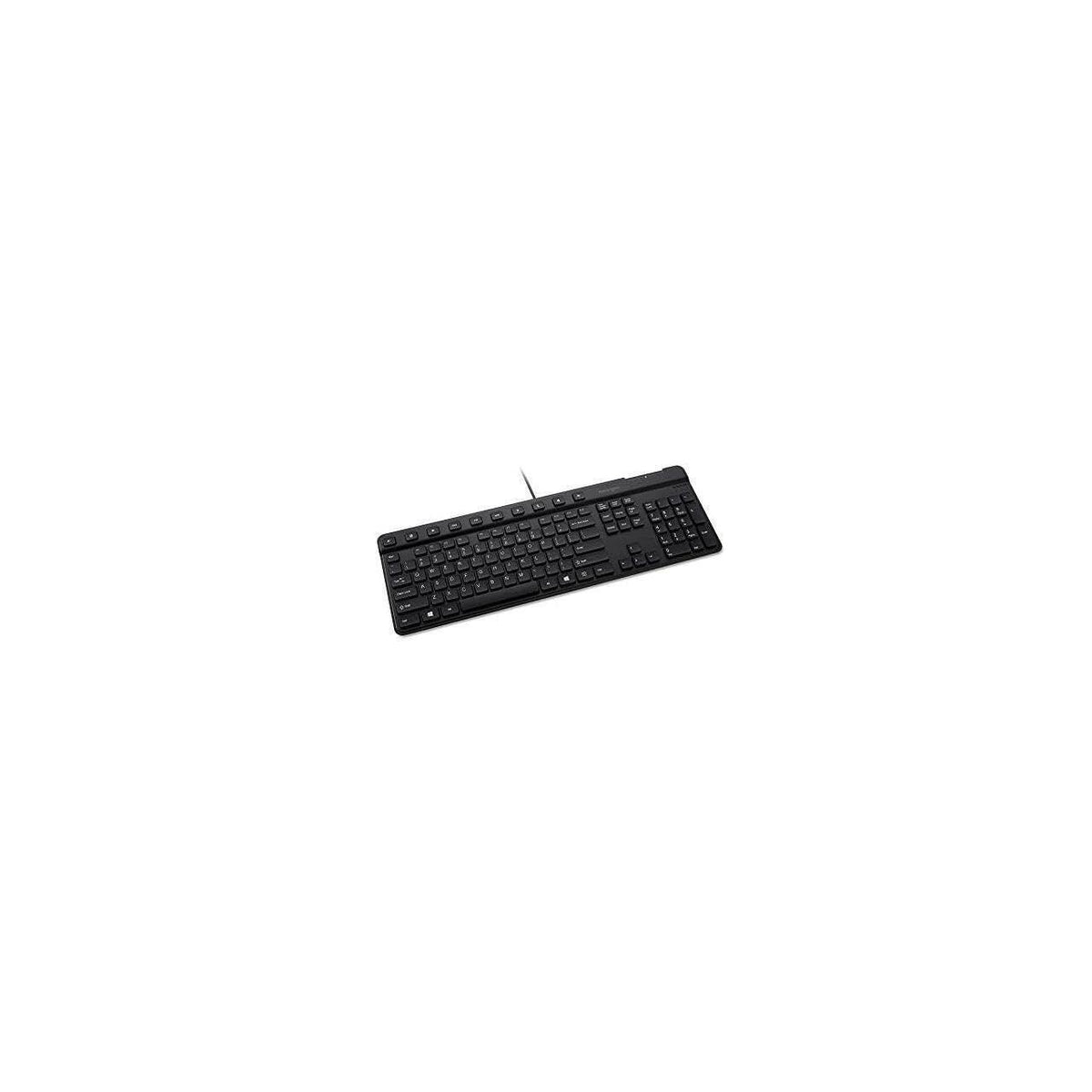 Kensington Simple Solutions Wired Keyboard with Smart Card Reader (CAC) (K55115US),Black