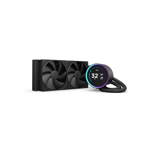 NZXT Kraken Elite 240 2024 - AIO CPU Liquid Cooler - 240mm Radiator - 2 x F120P Fans - Customizable 2.72 inch IPS LCD - NZXT Turbine Pump - AMD® AM5, AM4 - Intel® LGA 1851/1700, 1200/115X - Black