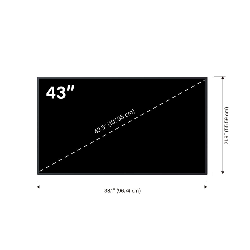 AG Neovo DS4351U 43'' Commercial Digital Signage Display for Business, All-in-one, 4K UHD, 500 nits, HDMI, USB, LAN, WiFi, 3-Year Waranty, 24/7 Operation, Portrait and Landscape