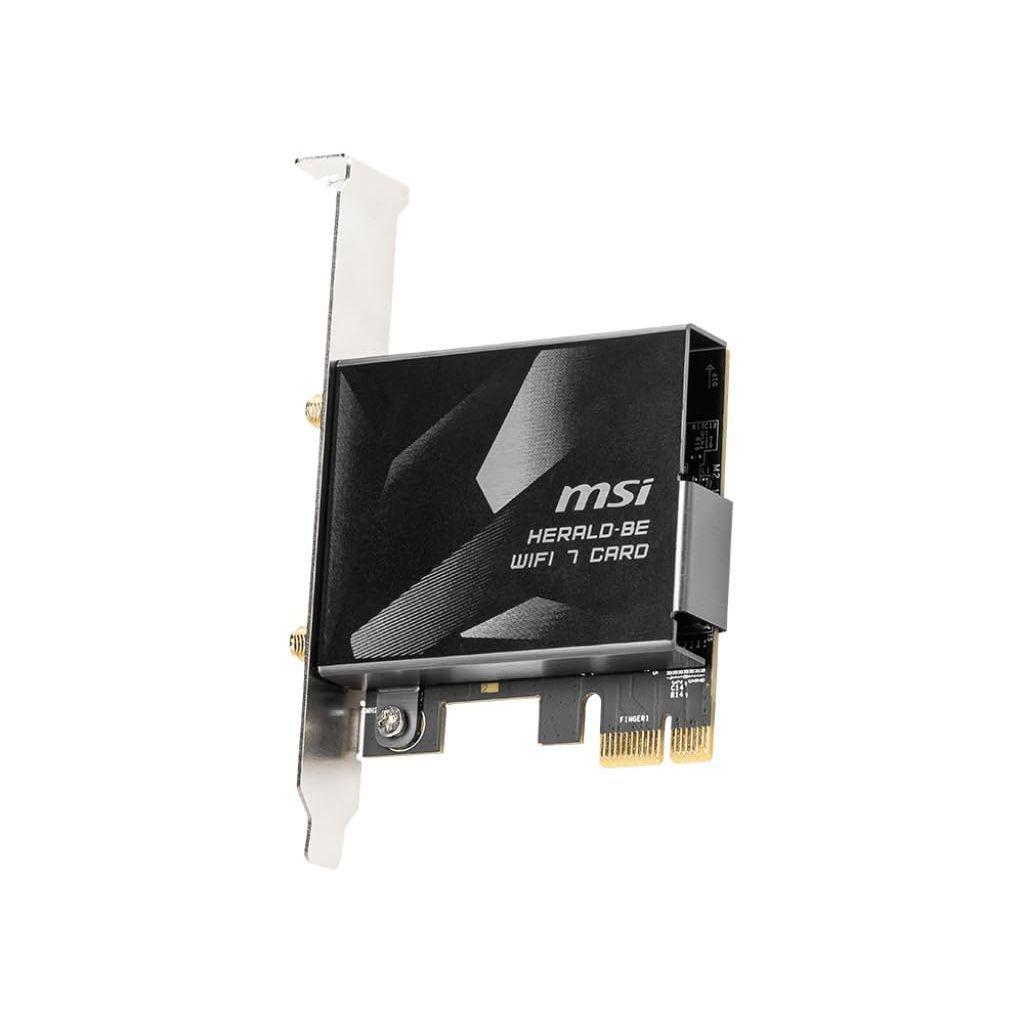 MSI Herald-BE WI-FI 7 MAX (Wi-Fi 7, 802.11BE, Bluetooth 5.4, PCIe, Multi-Link Operation Technology, External Antenna)