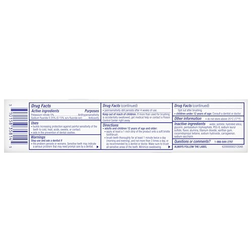 Sensodyne Clinical White Toothpaste Clinically Proven Whitening for Sensitive Teeth, Stain Protector, 3.4 oz