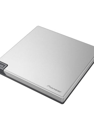 Pioneer Electronics BDR-XD08 USB 3.2 Gen1 Slim Portable Blu-Ray BD/DVD/CD Writer, Snow White Silver